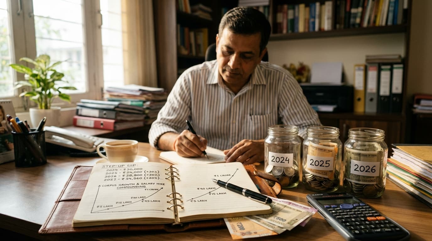 Step-Up SIP in India (2026) — Annual Increment Compounding & Wealth Math